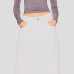 Intimately FP Low Back Seamless Long Sleeve light grey nwot $58 revolve casual Gray Photo 0