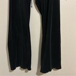 Juicy Couture  Vintage Y2K Black Velour Flare Track Pants Women’s Size Large Photo 2