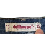 Dollhouse Women's Jeans High Rise Flare Distressed Light Wash Denim Sz. 30 NWT Photo 5