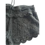 Surf Gypsy NWT  Crochet Shorts Small Black Festival Beachy Cottage Poolside Photo 4