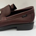 Frye Bitsy Dark Brown Leather Loafers silver Horsebit Buckle Women's Size 11M Photo 3