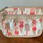 LeSportsac Rare HTF Vintage  IceCream Print Classic Zip Cosmetic Makeup Pouch Bag Photo 0