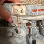 Alice + Olivia  Light Wash High Rise Bell Bottom Flare Jean in Space Oddity Size 25 Photo 10