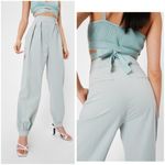 Nasty Gal  • linen the boot cuffed high waisted pants Photo 45