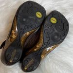 Jambu  Journey Sport Wedge Slip On Shoes Brown Leather Lazer Cut Sz 7.5 Peep Toe Photo 1