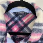 Vineyard Vines Brushed Shirt Jacket Size XS Pink BlueOversized Plaid Shacket Photo 4