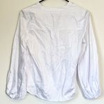 Madewell NWT  White V-Neck Long-Sleeve Top - Size: XXS Photo 8