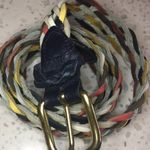 Capezio 2/$30 Vintage Colorful woven leather belt by Capzelo M/L Photo 4