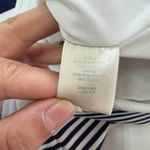 Eliza J Dress Womens Size 8 Petite Pink Blue Striped Off Shoulder Long Sleeve Photo 10