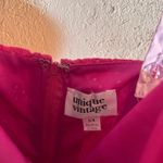 Unique Vintage  Dress Mini Hot Pink Sundress Photo 3