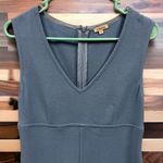 Wool Blend Parosh Blue Sleeveless Pocket Front Zip Back Imported Mini Dress S Photo 10