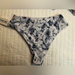 12 crazy blue and white tie dye bikini 3 piece set NWT Size M Photo 5