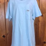 Ariat Women's Rebar CottonStrong Roughneck Graphic T-Shirt size medium blue Photo 4