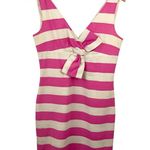 Kate Spade Pretty in Pink Silverscreen Sheath above Knee Dress Bow Accent Size 6 Photo 1
