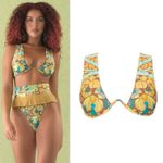 REVOLVE Andrea Lyamah Lasa Bikini top mosaic Yellow Photo 1