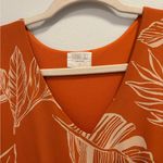 Sienna Sky  Orange Floral Midi Dress with pockets Photo 3