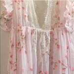 Victoria's Secret Victoria’s Secret Rosebud Chiffon Flyaway Robe Photo 4