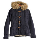 Abercrombie & Fitch Vintage A&F Faux Fur Sherpa Lined Jacket Coat Toggle Y2K 90s Photo 0