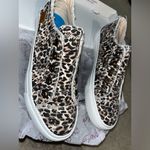 blowfish  Natural Pongo Cat Canvas Fray Distress Cheetah Tennis Shoes NEW Sz 8.5 Photo 1