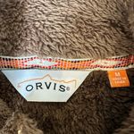 Orvis  fleece Aztec detail zip up pocketed vest size Medium Photo 10