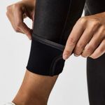 Spanx π NWT Faux Leather Lined Leggings Shapewear Black Coated Metallic Sz Small Photo 2