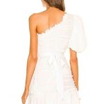 Mergim Magda Bridal One Shoulder Dress White Size 2 US Size Medium *No Belt* Photo 1