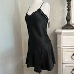 Delicates  Vintage‎ Black Satin Slip Dress Size Medium Photo 1