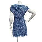 Princess Polly Women's Blue White Floral V-Neck Mini Dress size 6 Photo 4