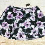 Torrid Floral Skater Swing Skirt Women Plus Size 3 Purple Black Watercolor Print Photo 2