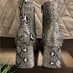 Madden Girl Snakeskin Block Heel Ankle Boots Size 7 1/2 Photo 8
