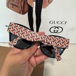 Burberry  luxxotica Orange and White Patterned Sunglasses Photo 10