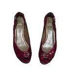 Stuart Weitzman  Women's Chitchat Peep Toe Flats Red Size 6M Casual Shoes Photo 5