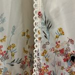 Tantrums women's size medium creme floral pullover cover up kimono 3/4 sleeves Orange Photo 4