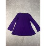 Eileen Fisher  long sleeve ballet neck‎ viscose jersey tunic top  Purple Xs Photo 2