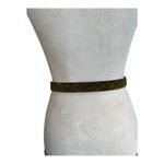 Echo Army Green Genuine Suede Quilted Fashion Belt Size S Photo 2