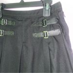 Hot Topic XS Mini Skirt Black Pleated Buckle Photo 1