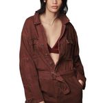 Ética Etica Larsen Utility Jumpsuit, size Medium, red washed denim. NWOT Photo 2