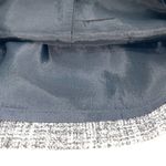Nanette Lepore Nanette Lapore Black and White Tweed Lined Pencil Cotton Blend Mini Skirt-Size 0 Photo 7