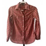 Ralph Lauren Lauren  Red Plaid Button-Up Shirt - XS Photo 0