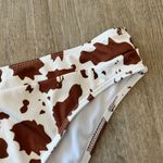 SheIn Womens Brown/White Cow Print Bikini - M Photo 6