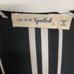 Live to be spoiled NWT  Stripe Tie Front Crop Top Photo 4