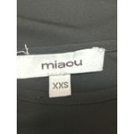 Miaou Women's Black Sleeveless High Neck Cutout Sheer Mesh Crop Tank Top Sz XXS Photo 2