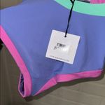 Beach Riot  swimsuit Steph Ribbed One Piece bathing suit NEW XS purple pink Photo 1