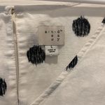 A New Day  Women's Linen Blend Sleeveless‎ V-Neck Blouse Large White Polka Dot Photo 4