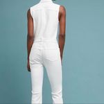 Pilcro and the Letterpress New! Pilcro by Anthropologie White Denim Jumpsuit. Photo 4