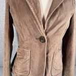 Gap Vintage  Women's Velvet Ecru Blazer Jacket Size 6 Casual Holiday Photo 3