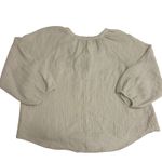 Drew Anthropologie Blouse Womens Small Gauze Puff Sleeve V Neck Top Cotton Boho Photo 2