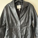 Studio Works  Outer Wear Black Leather Jacket Sz Small Photo 3
