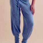 Free People FP Beach Blue Sila Linen Cotton Knit Joggers (S) Photo 1