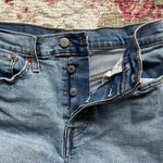 Levi's Wedgie Straight Light Wash Distressed High Waisted Jeans Photo 2